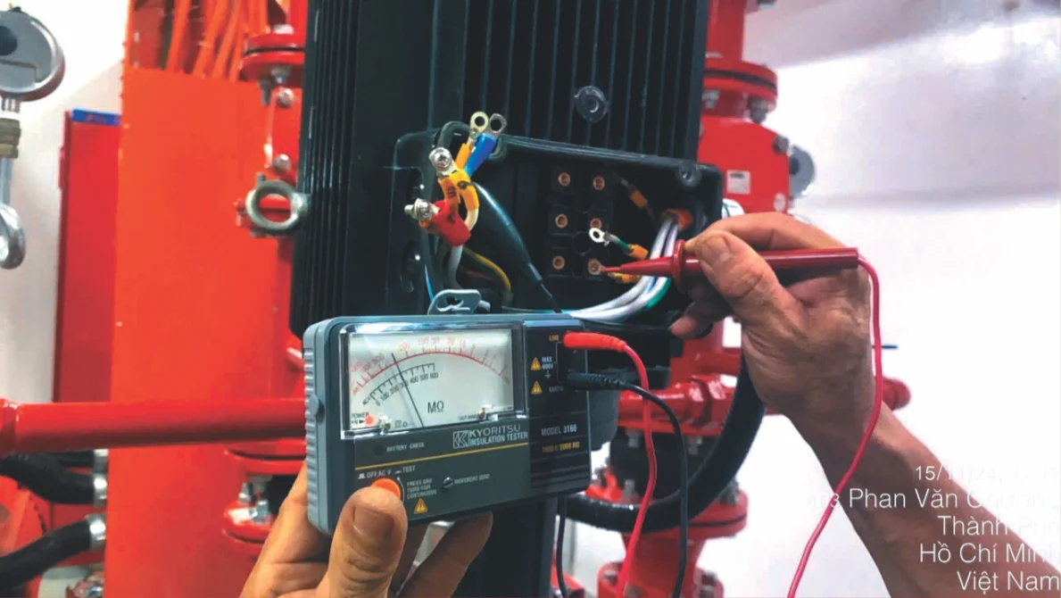 Kiểm tra thiết bị hệ thống PCCC